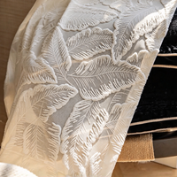 Rideaux Voilages Jacquard Français de Luxe en Gros d'Usine, Rideaux Semi-Transparents Personnalisés de Haute Qualité pour Villas, Hôtels et Salons