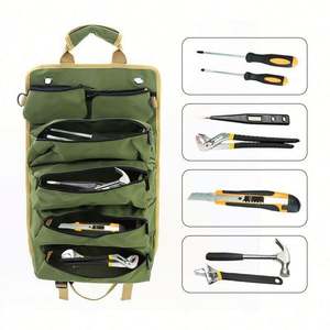 Kit de Herramientas Portátil para Electricista con Práctica Bolsa de Cintura, Nuevo Diseño Enrollable, Impermeable, de Lona Oxford, Hierro, PU, Poliéster, para Herramientas de Auto - Product Image 4
