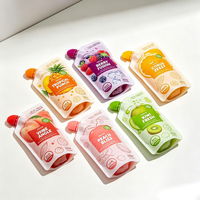 Pochette souple personnalisée avec bec verseur, haute barrière, pour emballage de liquides (gels énergétiques, boissons, jus)