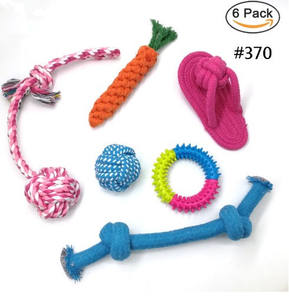 Özel pet köpek çiğnemek oyuncak <span class=keywords><strong>10</strong></span> paket set top kauçuk pamuk halat interaktif köpek oyuncak - Product Image 5