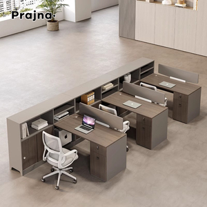 Scrivania da ufficio per il personale moderno e commerciale per due persone allungabile per <span class=keywords><strong>Computer</strong></span> postazione di lavoro e Set di sedie - Product Image 3