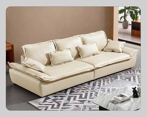 أريكة عصرية مريحة على شكل سحابة لغرفة المعيشة، طقم أريكة قطاعية معيارية - Product Image 5