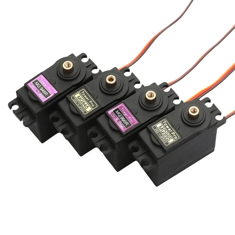 Towerpro MG945 MG995 MG996 MG946 Động Cơ Servo 25T Kỹ Thuật Số Bánh Răng Kim Loại Servo Cho Thuyền Máy Bay Trực Thăng RC Arduino MG946R MG996R