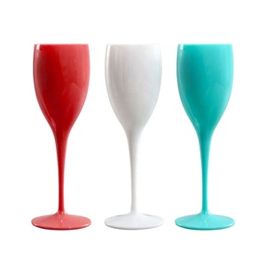Custom Logo 180ml Wine Glass <strong>champagne</strong> Glass White <strong>champagne</strong> <strong>Flutes</strong> Wine Cup Goblet Plastic Glasses For Bar Drinks - Product Image 6