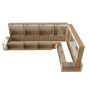 Estante de Supermercado Moderno de Madera, Góndola Metálica de Lujo con Mueble de Almacenamiento para Tiendas Minoristas - Product Image 5
