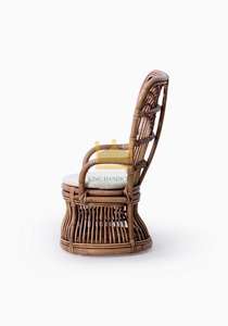 Silla para niños hecha a mano de bambú tejido ecológico y Ratán, perfecta para habitaciones infantiles con diseño sostenible - Product Image 2