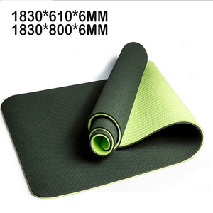 Tapis de sport antidérapant en TPE, écologique, uni ou bicolore, pour gym, yoga et exercices - Product Image 5