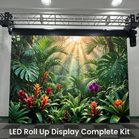 Kit d'affichage vidéo LED flexible Jode 6x4m P3.91 pour hall d'exposition, toile de fond de scène, écran pliable et enroulable