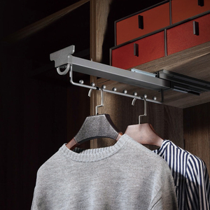 Guardaroba estraibile montato in alto appendiabiti appendiabiti per pantaloni - Product Image 5