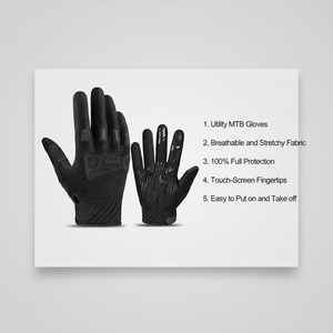 Guantes de moto de materiales personalizados para hombre y mujer, guantes de moto con logotipo/Diseño/carreras de carretera, verano e invierno - Product Image 1