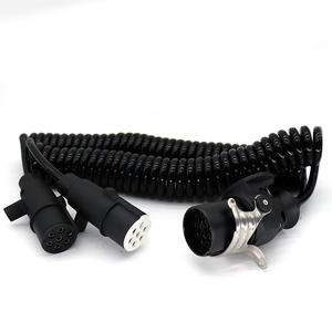 Cable de remolque Cable ABS de 7 vías Cables de alimentación eléctrica en espiral Cable de alta resistencia Cable de alimentación y tractores para semirremolques - Product Image 3
