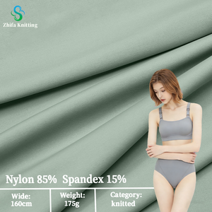 Tessuto a maglia per intimo 175gsm 85% Nylon 15% Spandex, in nylon elasticizzato traspirante per reggiseni sportivi - Product Image 1