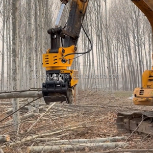Neuer rotierender Holz schneide baum greifer für 6-25 Tonnen Bagger bau Forst maschinen greifers äge mit Motor kern - Product Image 4