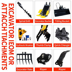 Accessoires à changement rapide pour excavatrices compactes et micro-excavatrices : godets, grappes, tarières – Garantie 5 ans et plus – Compatible avec les modèles noirs - Product Image 3