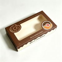 Cartes en papier blanc 350 g/m² de couleur personnalisée, laminées avec film, doublées éponge haut de gamme, pour emballages de desserts et aliments, avec logo imprimé offset