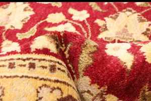 พรมขนสัตว์ถักนิตติ้งแบบโบราณ3'1 "x 5'3" พรมปูพื้นแบบดั้งเดิมสำหรับวัยรุ่นห้องนั่งเล่นที่กำหนดเองได้สำหรับการตั้งแคมป์สวดมนต์ปิกนิก - Product Image 2