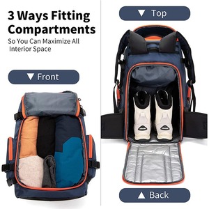 <strong>Outdoor</strong> Ski <strong>Boots</strong> Sports Backpack Waterproof Multi-functional Dry and Wet Separation Ski Helmet Equipment Backpack <strong>Storage</strong> - Product Image 4