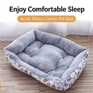 Coussin rectangulaire pour animaux de compagnie Baron Pets, tapis chaud en peluche pour chiens et chats - Product Image 1