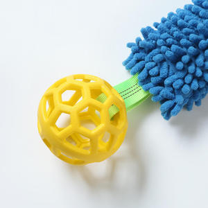 Wholesale Eco-Friendly Soft Chew Toy Colorful BB <b>Rings</b> Ball for Dogs Interactive Bite-Resistant Pet Hiding Food Toys - Product Image 4
