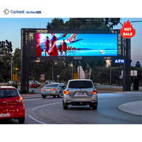 Panneau d'affichage LED fixe extérieur P6 P8 P10 pour la publicité, panneau d'affichage LED étanche pour bâtiment