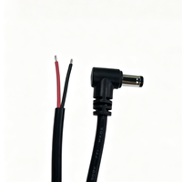 Câble d'alimentation coudé DC5521 mâle 22AWG de 100 cm, câble de connexion DC pour instrument de soin de la peau