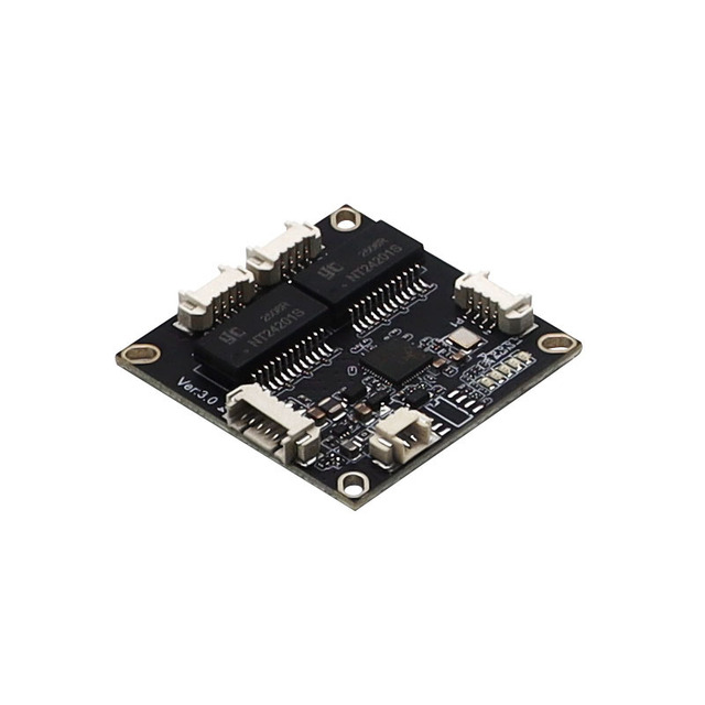 The built-in network switch module of the drone automatically flips the plug-and-play mini Ethernet switch module