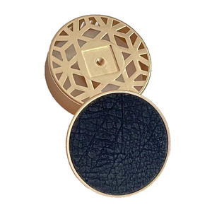 Diffuseur de parfum solide à évaporation naturelle pour grille d'aération de voiture, en métal, nouveau style chinois chic, éliminateur d'odeurs, modèle CDH-119 - Product Image 1