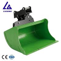 Godet hydraulique inclinable CE ISO pour excavatrice, godet de nivellement inclinable de 1200 mm, utilisé pour creuser des fossés d'irrigation