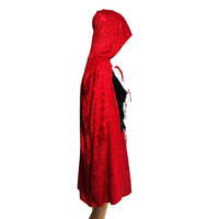 Conjunto de Cosplay de cuento de hadas-Conjunto de vestido rojo y capa para puesta en escena para eventos temáticos y convenciones de fantasía