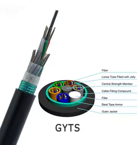 Cable de Fibra Óptica Blindado de Alta Calidad para Exteriores SM 2/12/<span class=keywords><strong>48</strong></span>/72/96/144 Núcleos - Product Image 4