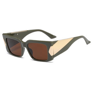 Nouvelle collection <span class=keywords><strong>de</strong></span> <span class=keywords><strong>lunettes</strong></span> <span class=keywords><strong>de</strong></span> <span class=keywords><strong>soleil</strong></span> carrées à la mode, vente en gros, Boutique bon marché, Protection UV400, Logo personnalisé - Product Image 5