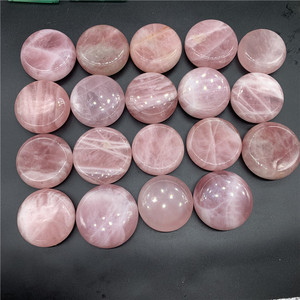 Círculos de Cuarzo Rosa Natural, Piedras Preciosas, Envío Gratis, Regalos de Cristaloterapia, Círculo de Cuarzo Rosa - Product Image 1