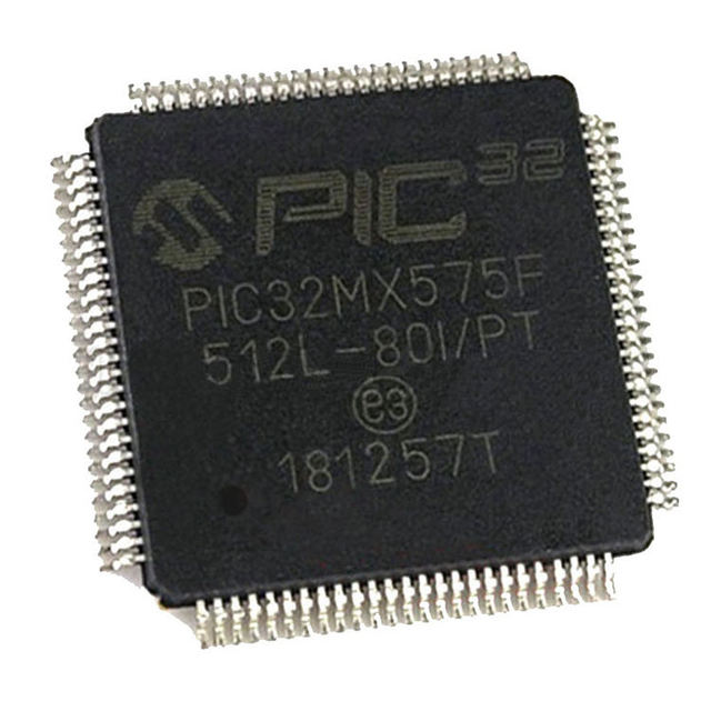 PIC32MX575F512H-80I/PT New Original Stock 32-Bit Microcontroller Chip PIC32MX575F512H-80I/PT with TQFP64 Package