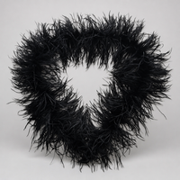 Boas en plumes d'autruche teintes et moelleuses à 3 couches, accessoires vestimentaires pour robes de mariée, costumes de carnaval et de spectacle, vente en gros