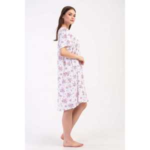 Avore Chemise de nuit en coton pour femme, grande taille, imprimé floral, vêtements de nuit, grande taille - Product Image 3