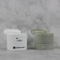 Pot cosmétique rechargeable en plastique PP de 100g avec couvercle torsadé et spatule pour emballage de soins de la peau