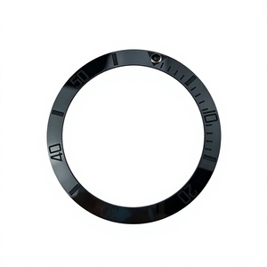 Montre de plongée 007 38 mm brillante avec insert de lunette en céramique noire, pièces de montre - Product Image 1