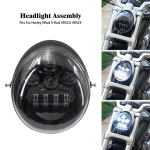 Faro LED para Motocicleta <span class=keywords><strong>Harley</strong></span>, Proyector LED con Luz Alta/Baja, DRL Daymaker para <span class=keywords><strong>Harley</strong></span> V-Rod VRSCA VRSCF - Product Image 1