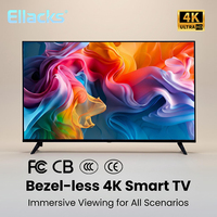 TV Pintar Android 15 4K UHD Tanpa Bingkai 50 Inci QLED Normal Harga Grosir Pabrik untuk Rumah Hotel Layar Lebar Wifi