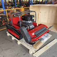 Tondeuse à gazon télécommandée haute performance pour terrains en pente, avec moteur et boîte de vitesses en option