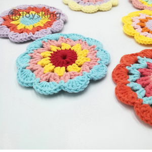 TK fait à la main <span class=keywords><strong>crochet</strong></span> <span class=keywords><strong>crochet</strong></span> grand-mère fleur carrée pour montage couverture pour lit - Product Image 1