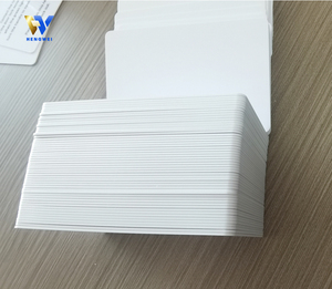 Carte à puce NFC215 en plastique blanc CR80, imprimable, PVC avec puce, étanche, carte d'accès RFID pour hôtel - Product Image 4