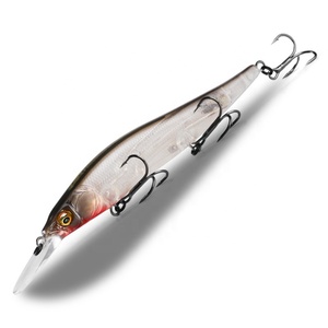 Treo Minnow Câu Cá Lure 110Mm 14G <span class=keywords><strong>Max</strong></span> 1.8M Tungsten Trọng Lượng Dài Đúc Bass Pike Jerkbait Cứng Mồi - Product Image 5