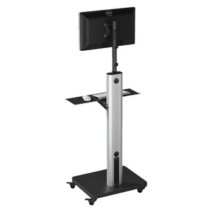 Ergonomic Chiều cao có thể điều chỉnh ngồi đứng PC máy tính di động máy trạm giỏ hàng có thể tùy chỉnh màn hình kép chủ sở hữu - Product Image 2