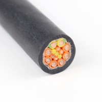 Cable Aislado DWZ con Conductor de Cobre Libre de Halógenos y Baja Emisión de Humo, Modelo 8x3+4x1 para Metro y Edificios de Gran Altura -30~90 LIBIN