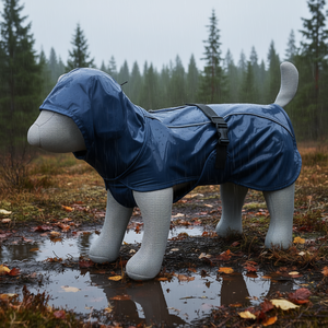 Impermeable para Perros Be Nordic Husum, Talla Mediana 50 cm, Color Azul, Ropa Impermeable para Mascotas - Product Image 3