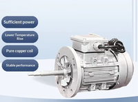 Moteur asynchrone monophasé industriel YY6312 pour machines à thermo-rétractables, fours, moteur de ventilateur de circulation à arbre long personnalisé