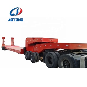 Semirremolque <span class=keywords><strong>de</strong></span> cuello <span class=keywords><strong>de</strong></span> cisne <span class=keywords><strong>de</strong></span> baja altura AOTONG <span class=keywords><strong>de</strong></span> 3 y 4 ejes, 20-25T, material <span class=keywords><strong>de</strong></span> acero, 60T 70T, fabricado en China - Product Image 3