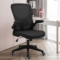 Chaise de bureau exécutive contemporaine réglable, pivotante, en maille, design personnalisé pour personnel, ergonomique, avec base coulissante en acier inoxydable