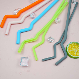 New silicon drinking straw collapsible assembled and reusable straws silicone